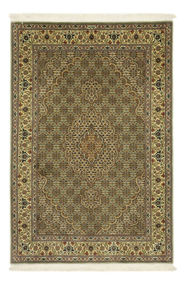Alfombra Persa - Tabriz - Real - 151 x 100 cm - verde oliva