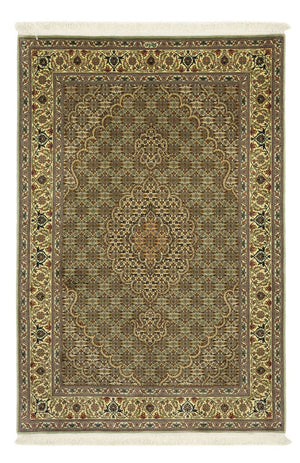 Alfombra Persa - Tabriz - Real - 151 x 100 cm - verde oliva