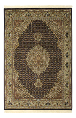 Alfombra Persa - Tabriz - Real - Urdimbre de seda - 149 x 100 cm - beige oscuro