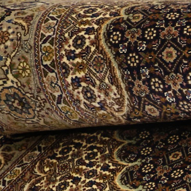 Alfombra Persa - Tabriz - Real - Urdimbre de seda - 149 x 100 cm - beige oscuro