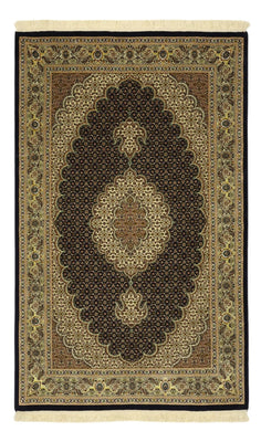 Alfombra Persa - Tabriz - Real - Urdimbre de seda - 159 x 98 cm - beige oscuro