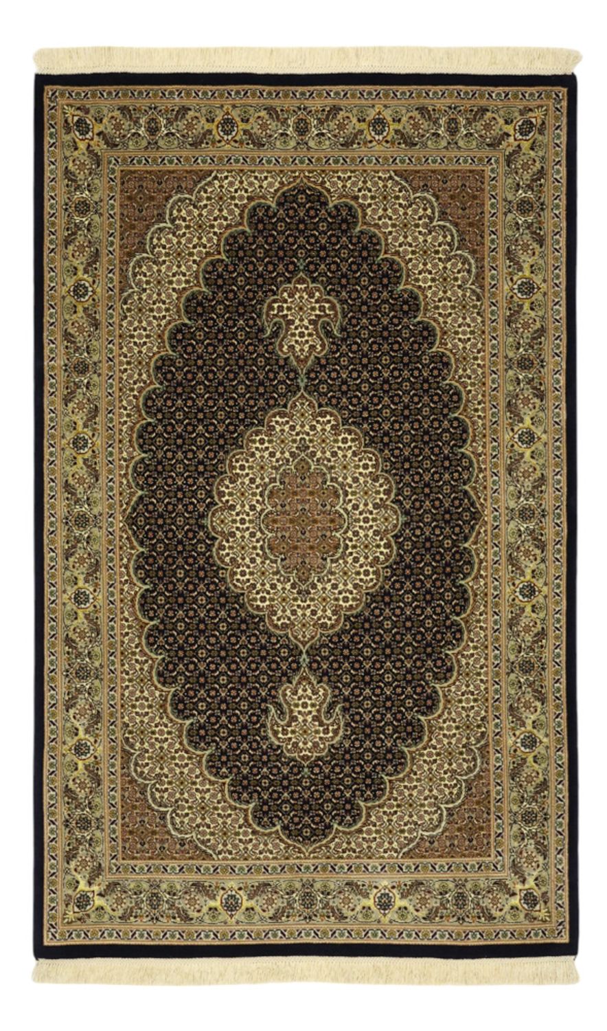 Alfombra Persa - Tabriz - Real - Urdimbre de seda - 159 x 98 cm - beige oscuro