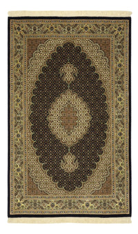 Alfombra Persa - Tabriz - Real - Urdimbre de seda - 159 x 98 cm - beige oscuro