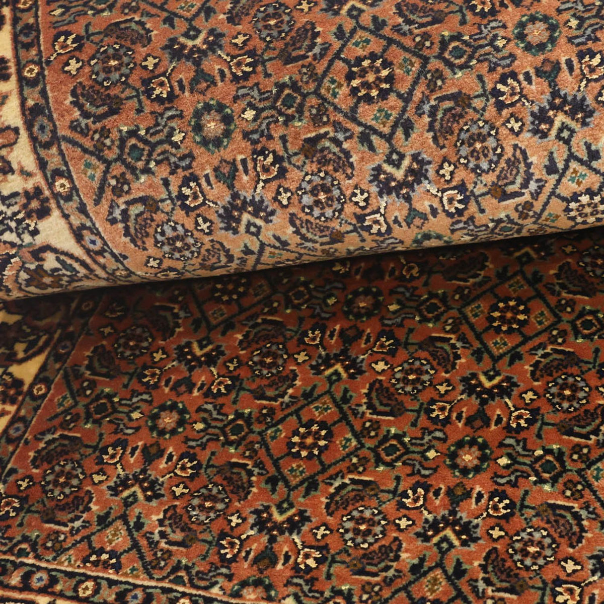 Alfombra persa - Bidjar - 137 x 72 cm - arena