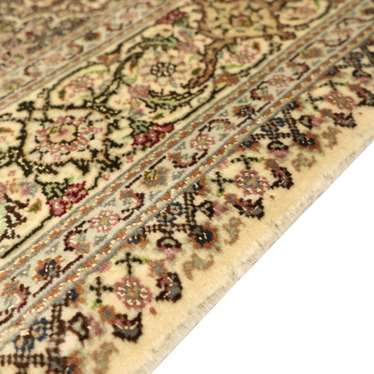 Alfombra Persa - Tabriz - Real - 152 x 103 cm - verde oliva