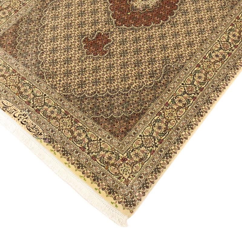 Alfombra Persa - Tabriz - Real - 152 x 103 cm - verde oliva