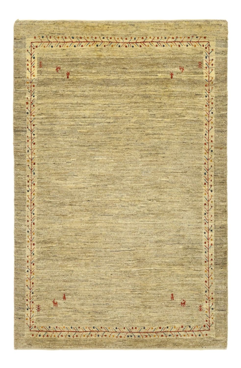 Alfombra Gabbeh - Persa Kashkuli - 125 x 82 cm - beige