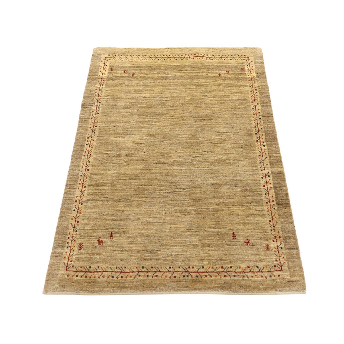 Alfombra Gabbeh - Persa Kashkuli - 125 x 82 cm - beige