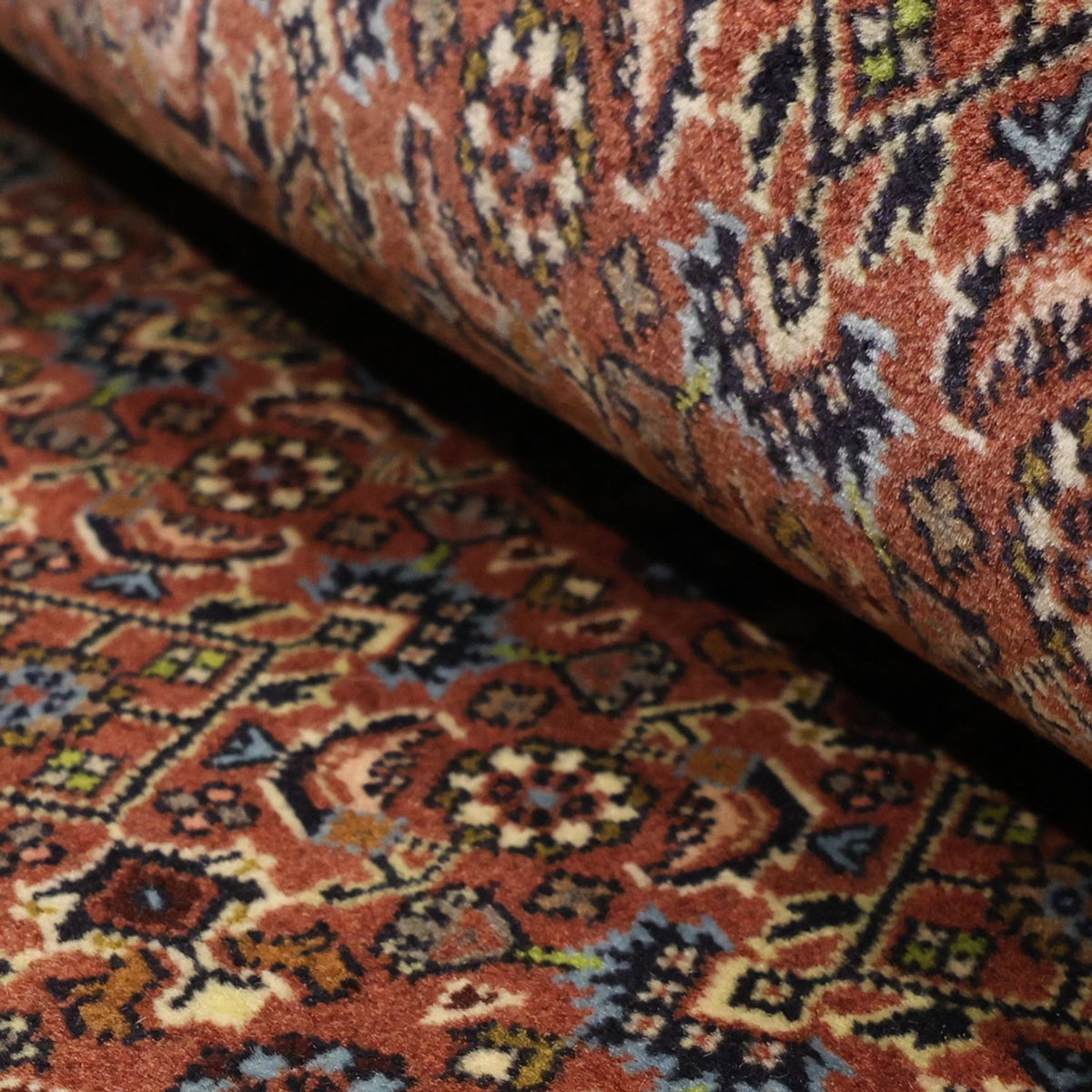 Alfombra de pasillo Alfombra persa - Bidjar - 293 x 88 cm - terracota