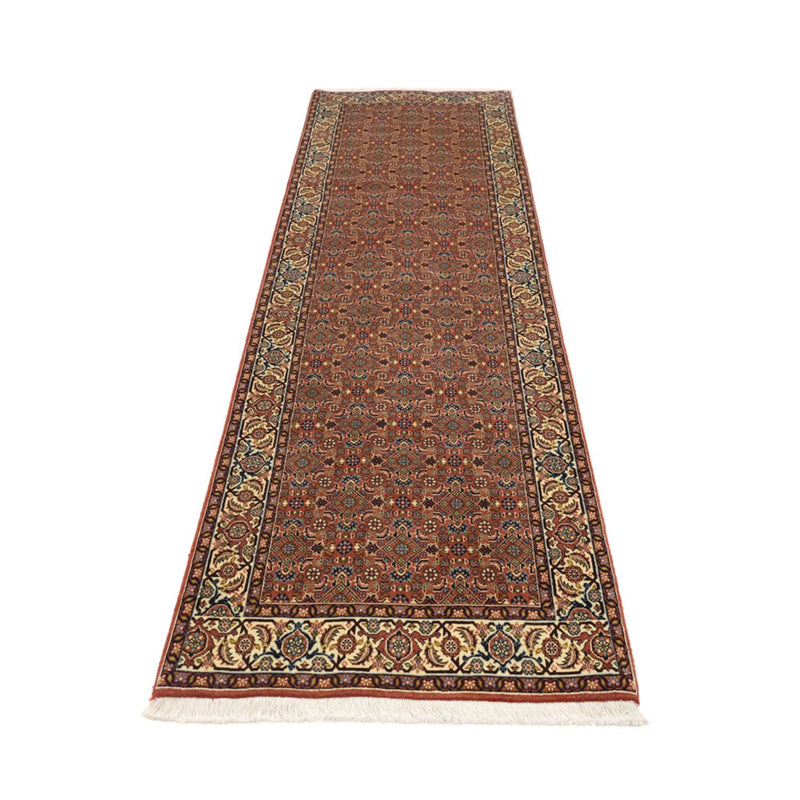Alfombra de pasillo Alfombra persa - Bidjar - 293 x 88 cm - terracota