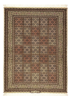 Alfombra Persa - Tabriz - Real - Real - 207 x 152 cm - beige oscuro