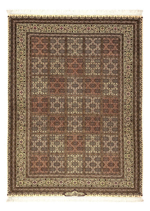 Alfombra Persa - Tabriz - Real - Real - 207 x 152 cm - beige oscuro