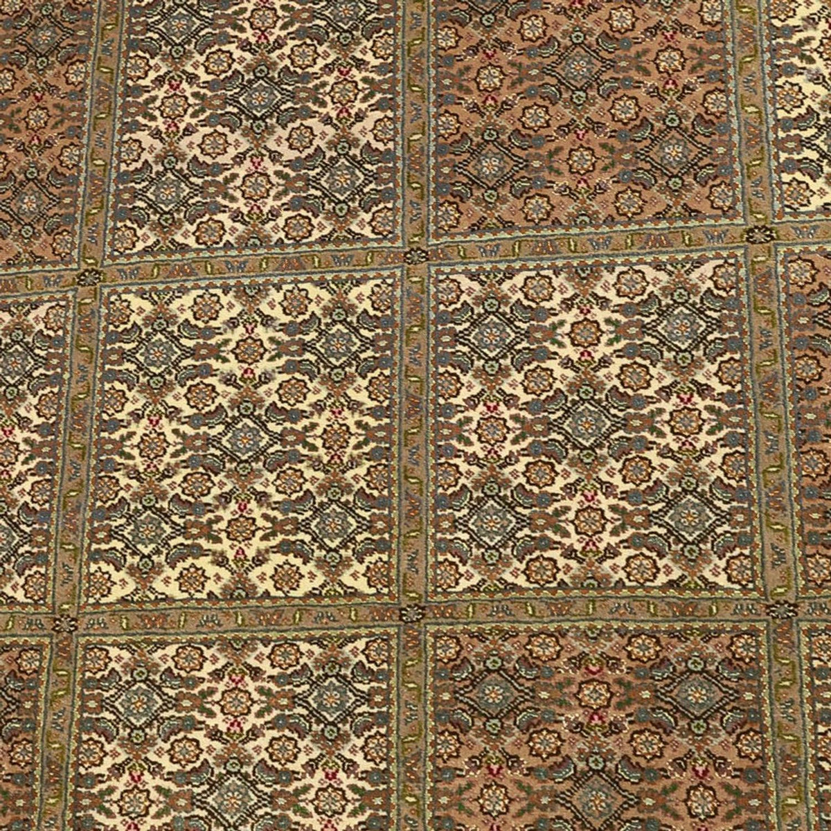 Alfombra Persa - Tabriz - Real - Real - 207 x 152 cm - beige oscuro