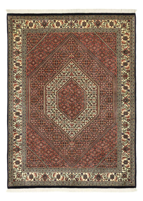 Alfombra persa - Bidjar - Real - 203 x 151 cm - beige oscuro