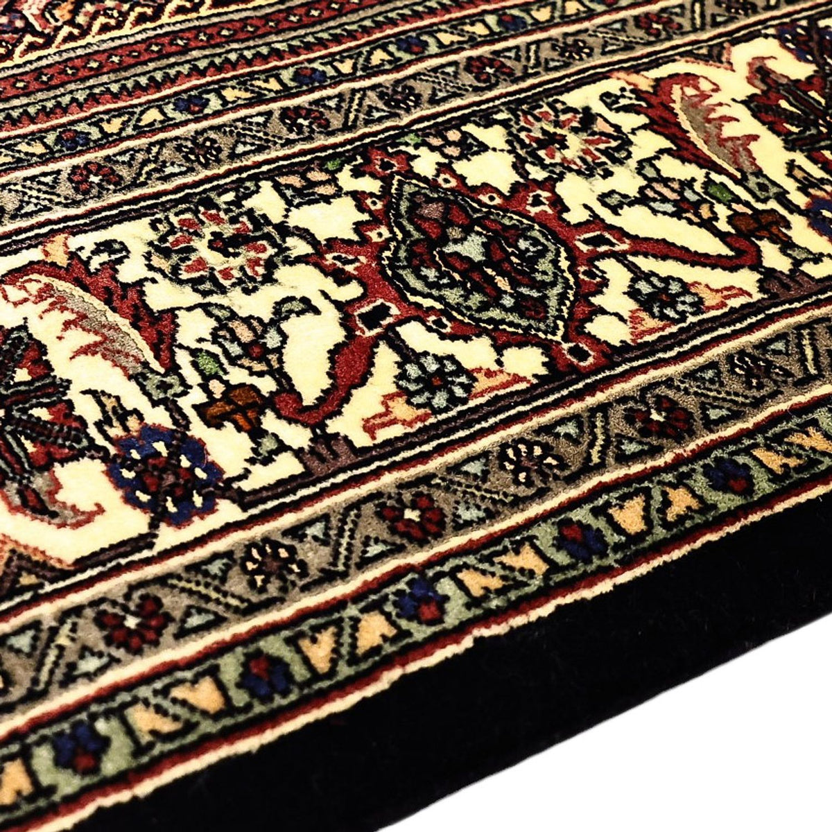 Alfombra persa - Bidjar - Real - 203 x 151 cm - beige oscuro