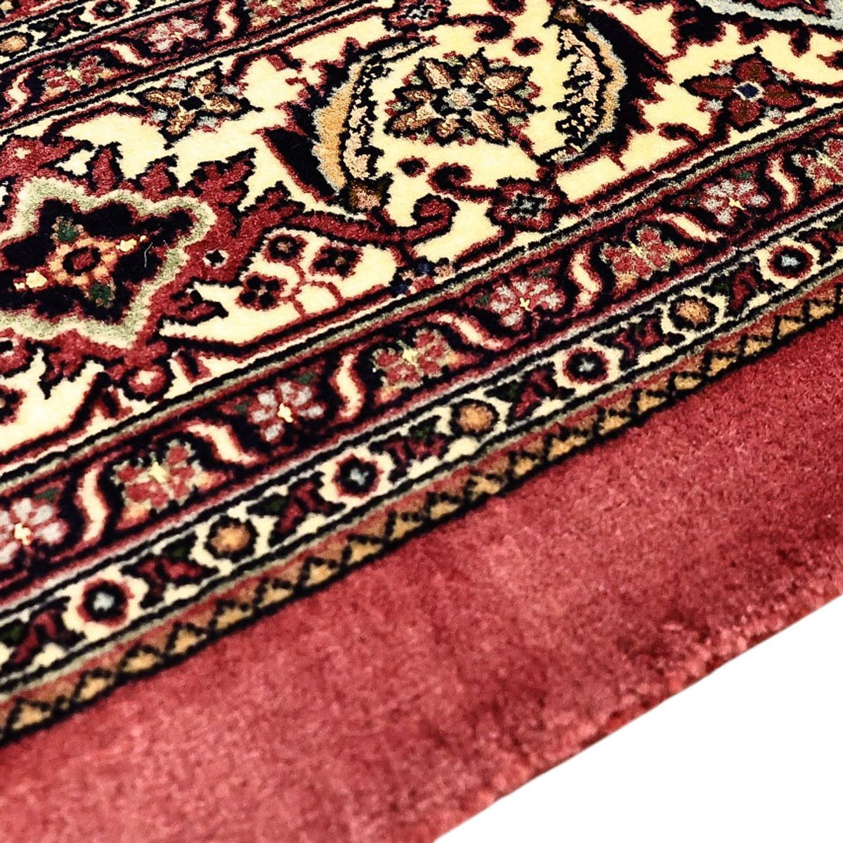 Alfombra persa - Bidjar - Real - 204 x 152 cm - beige oscuro