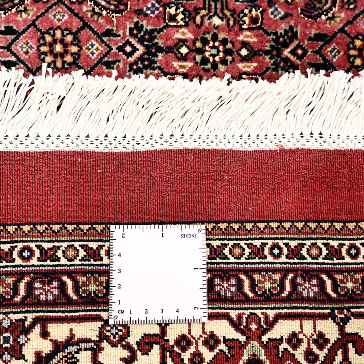 Alfombra persa - Bidjar - Real - 204 x 152 cm - beige oscuro