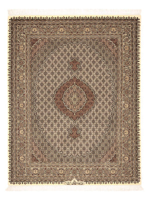 Alfombra Persa - Tabriz - Real - Real - 197 x 154 cm - beige oscuro