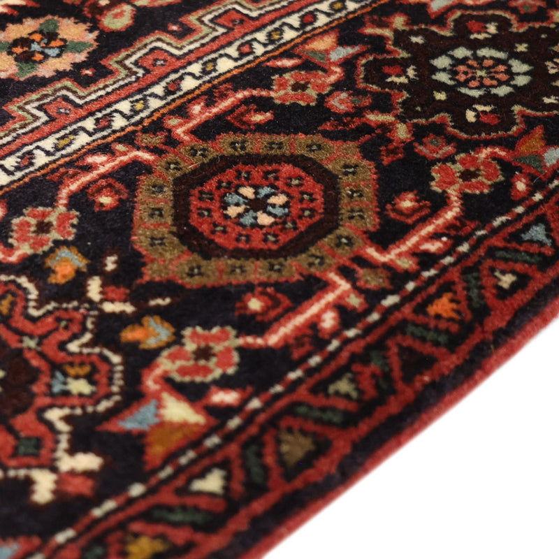 Alfombra persa - Nómada - 145 x 103 cm - rojo oscuro