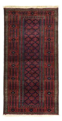 Alfombra de pasillo Alfombra Belutsch - 188 x 99 cm - rojo oscuro