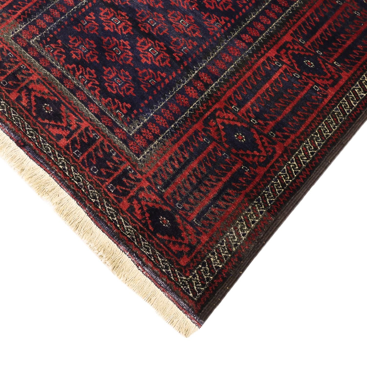 Alfombra de pasillo Alfombra Belutsch - 188 x 99 cm - rojo oscuro