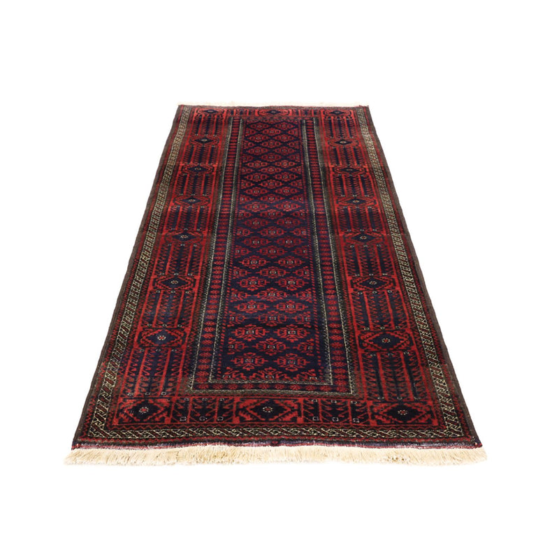 Alfombra de pasillo Alfombra Belutsch - 188 x 99 cm - rojo oscuro
