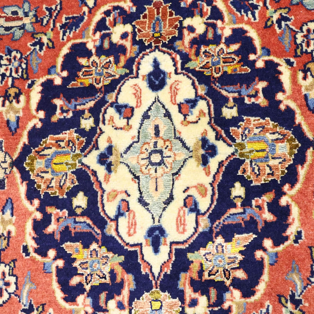 Alfombra persa - Keshan - 160 x 112 cm - rojo claro