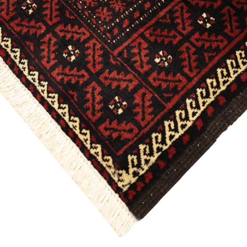 Alfombra de pasillo Alfombra Belutsch - 204 x 102 cm - rojo oscuro