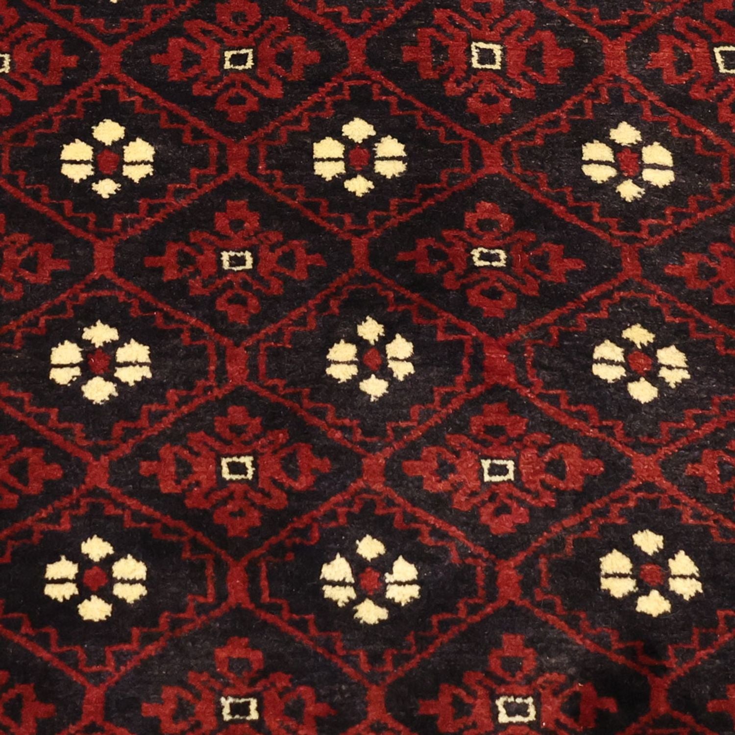 Alfombra de pasillo Alfombra Belutsch - 198 x 103 cm - rojo oscuro