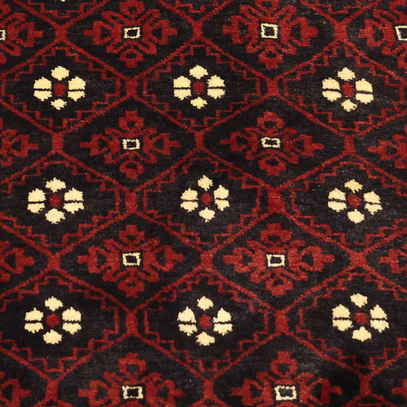 Alfombra de pasillo Alfombra Belutsch - 198 x 103 cm - rojo oscuro