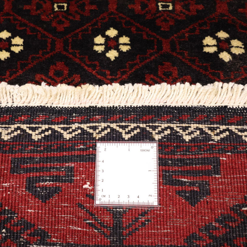 Alfombra de pasillo Alfombra Belutsch - 198 x 103 cm - rojo oscuro