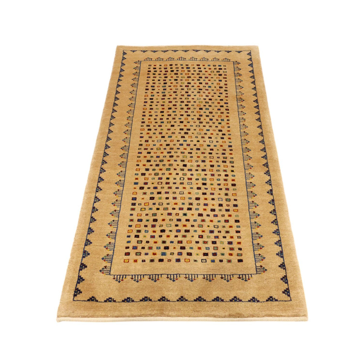 Alfombra Gabbeh - Loribaft Persa - 164 x 79 cm - oro