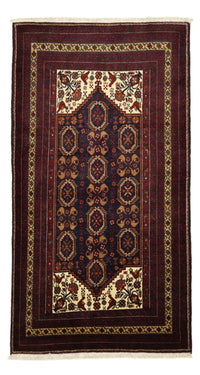 Alfombra Belutsch - 210 x 115 cm - rojo oscuro