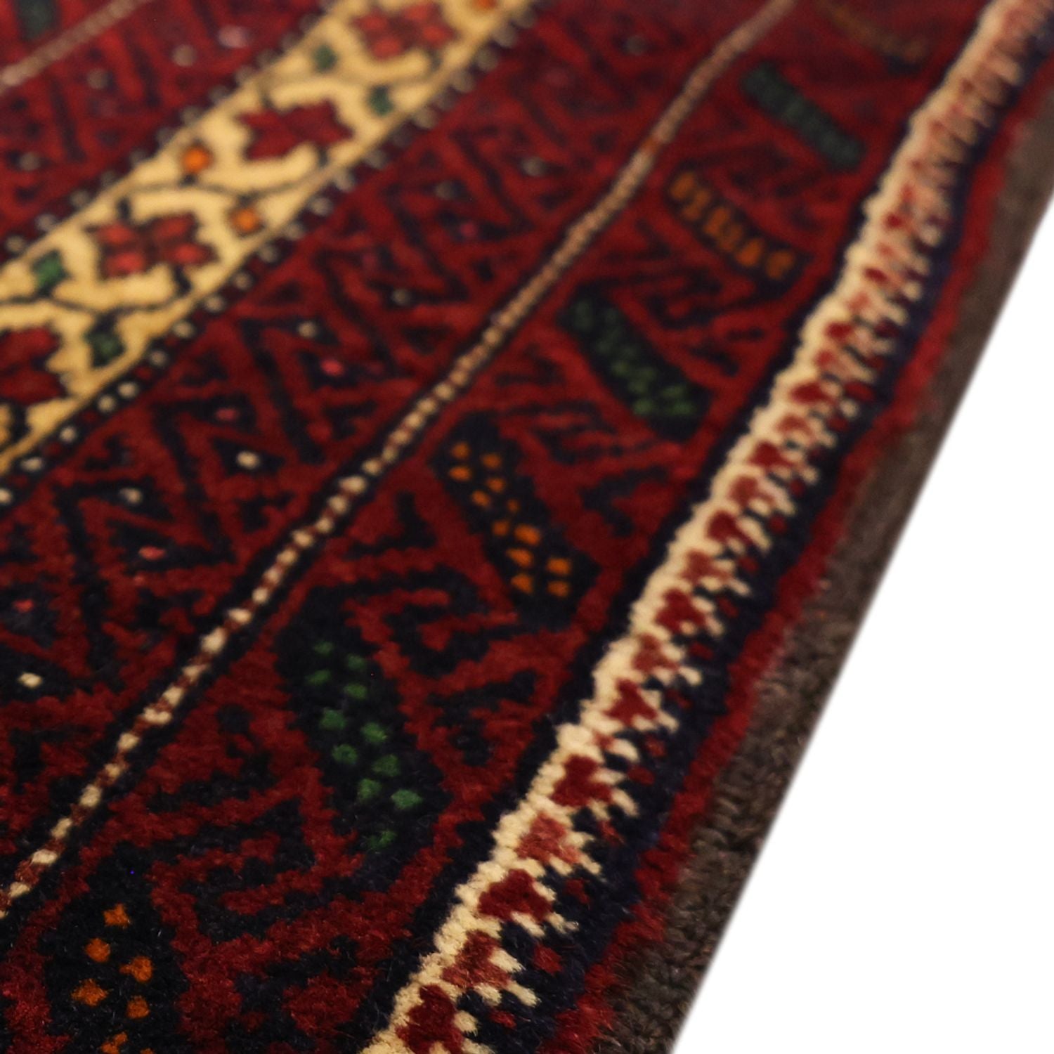 Alfombra Belutsch - 210 x 115 cm - rojo oscuro