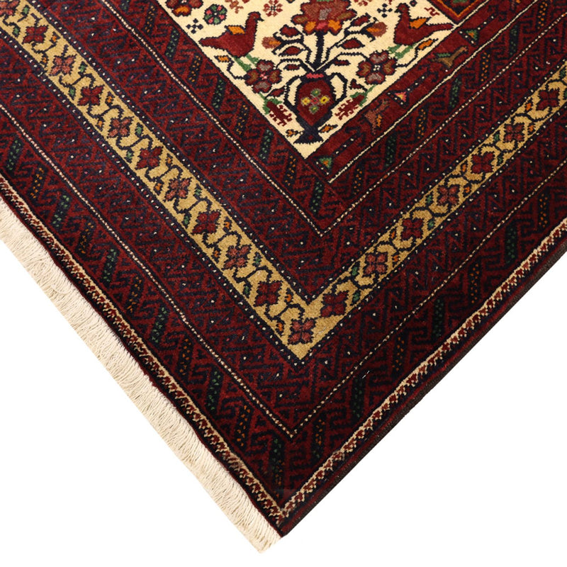 Alfombra Belutsch - 210 x 115 cm - rojo oscuro