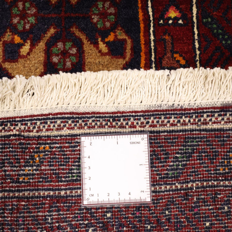 Alfombra Belutsch - 210 x 115 cm - rojo oscuro
