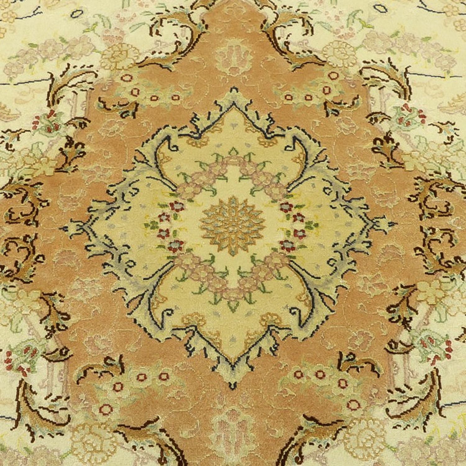 Alfombra Persa - Tabriz - Real - 208 x 149 cm - beige