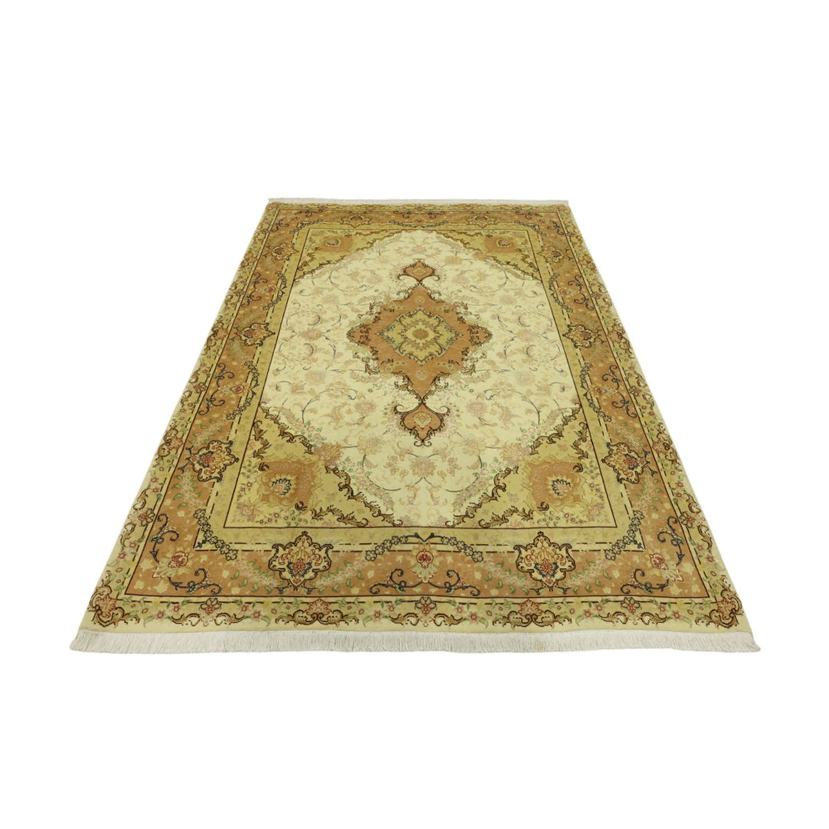 Alfombra Persa - Tabriz - Real - 208 x 149 cm - beige