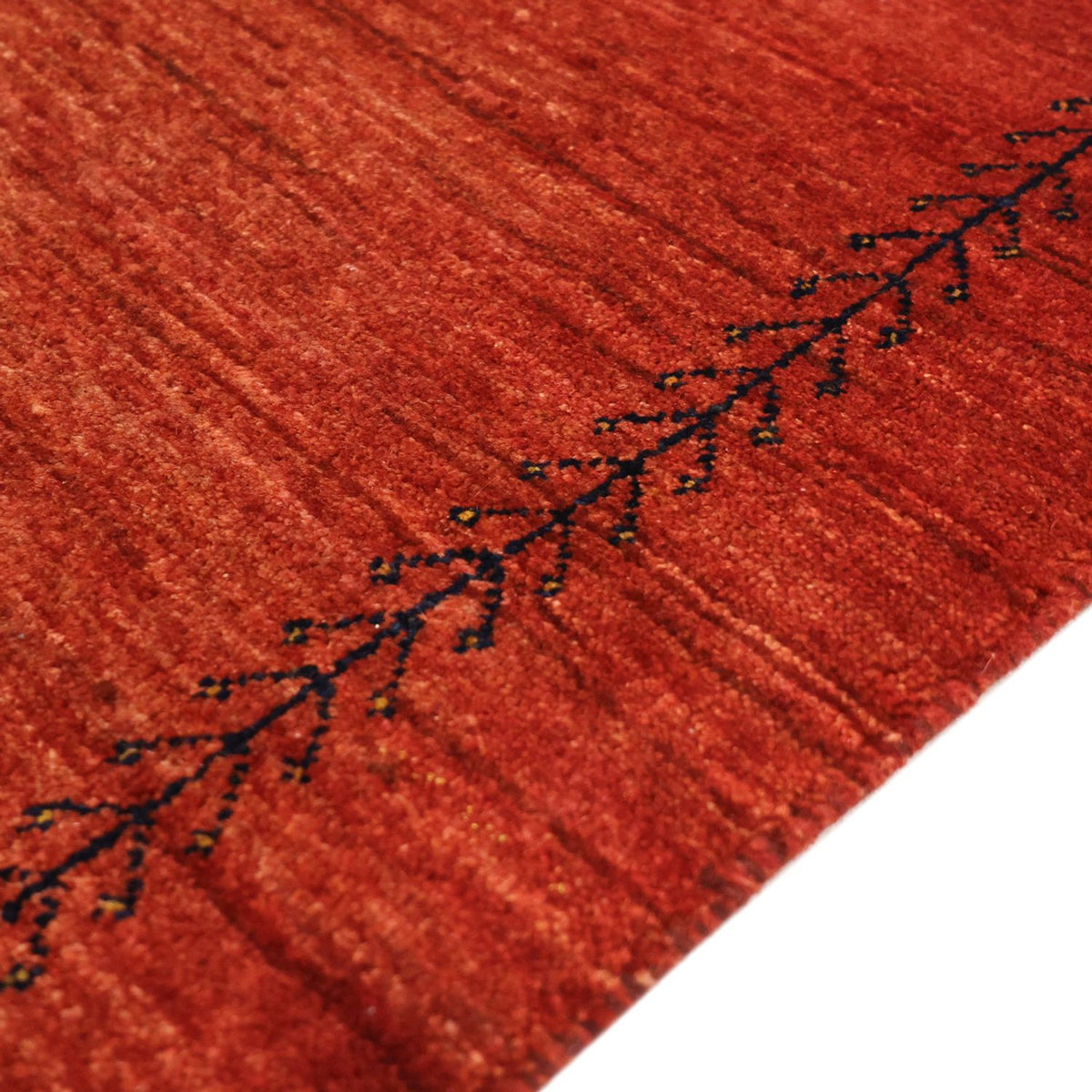 Alfombra Gabbeh - Loribaft Persa - 115 x 82 cm - rojo oscuro