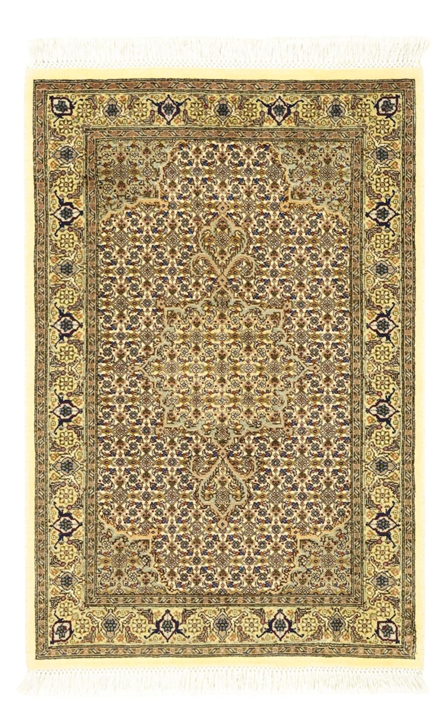 Alfombra Persa - Tabriz - Real - 92 x 60 cm - verde oliva