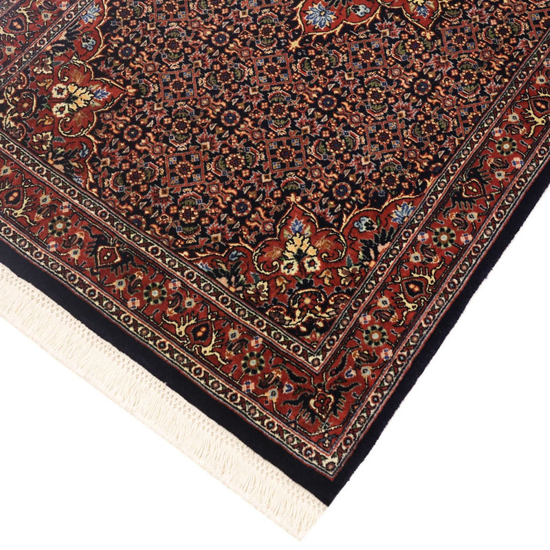 Alfombra persa - Bidjar - 144 x 75 cm - rojo oscuro