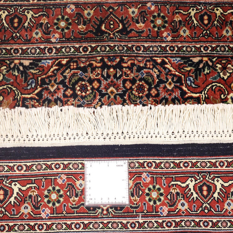 Alfombra persa - Bidjar - 144 x 75 cm - rojo oscuro