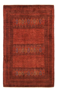 Alfombra Gabbeh - Persa Kashkuli - 131 x 82 cm - rojo oscuro