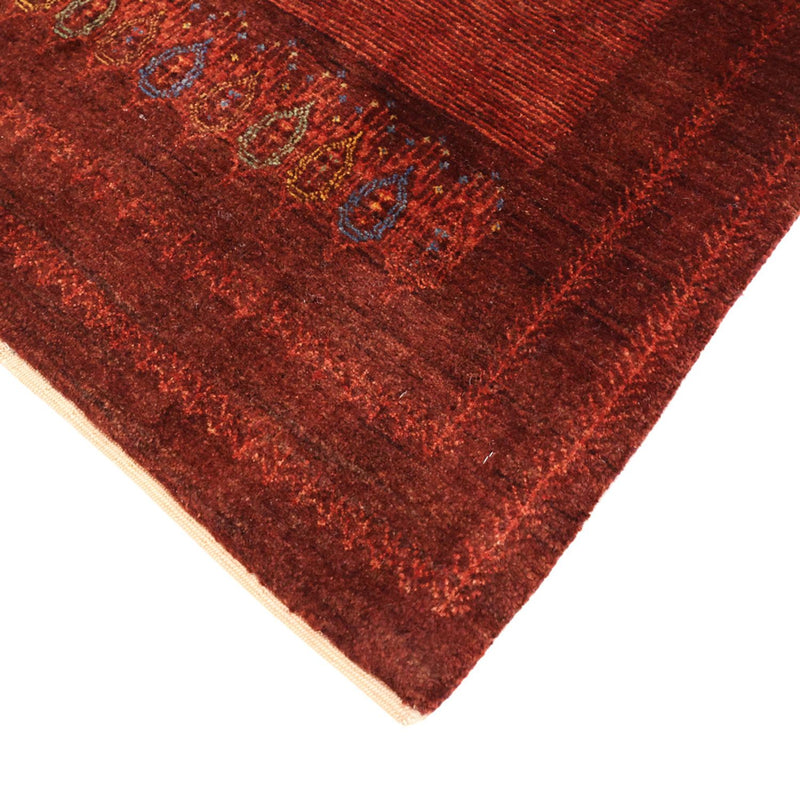 Alfombra Gabbeh - Persa Kashkuli - 131 x 82 cm - rojo oscuro