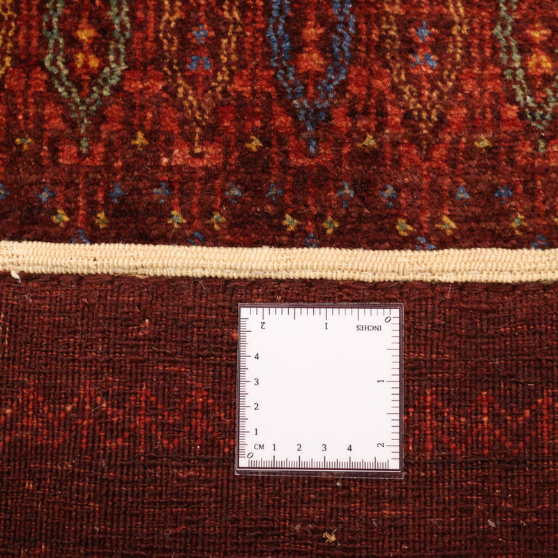 Alfombra Gabbeh - Persa Kashkuli - 131 x 82 cm - rojo oscuro