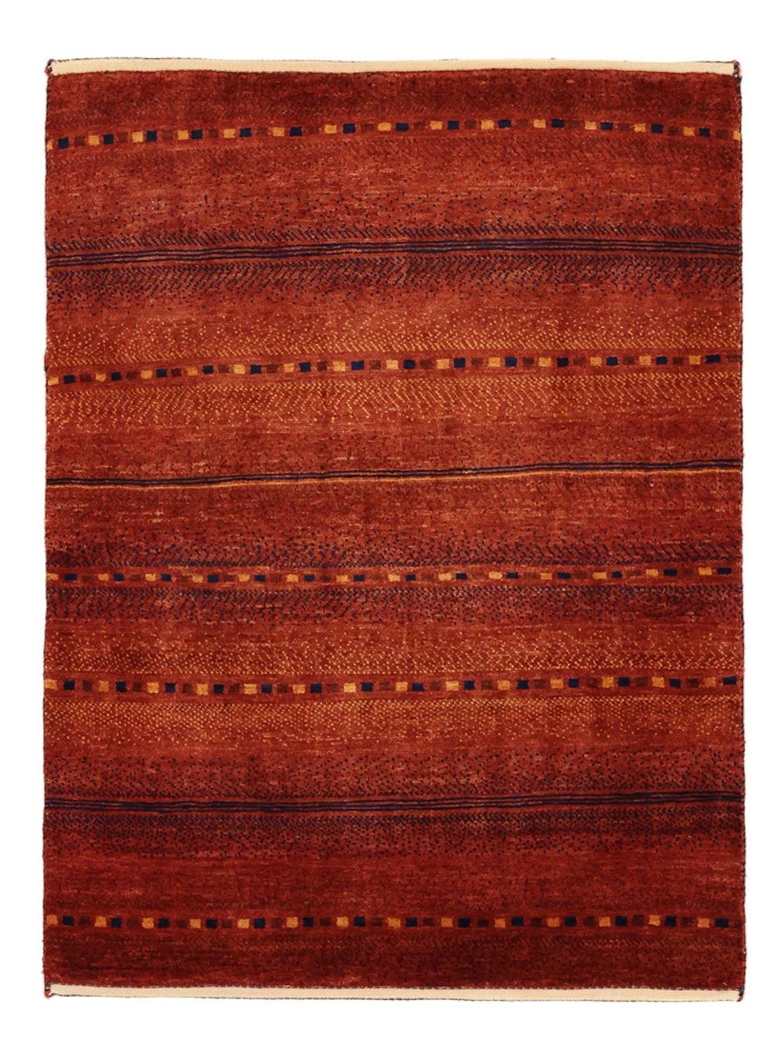 Alfombra Gabbeh - Persa Kashkuli - 103 x 79 cm - rojo oscuro
