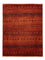 Alfombra Gabbeh - Persa Kashkuli - 103 x 79 cm - rojo oscuro