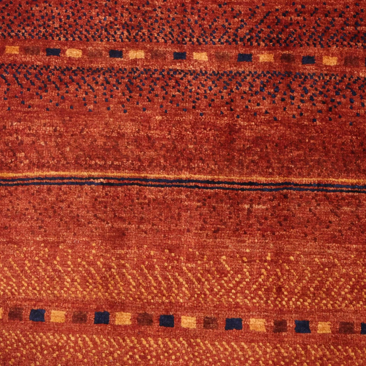 Alfombra Gabbeh - Persa Kashkuli - 103 x 79 cm - rojo oscuro