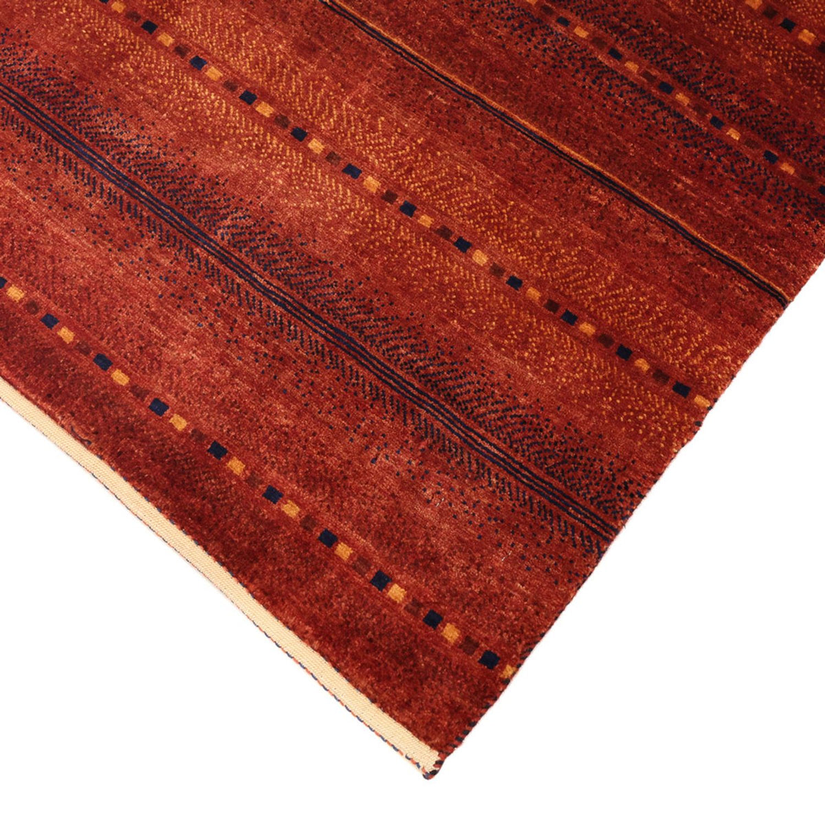 Alfombra Gabbeh - Persa Kashkuli - 103 x 79 cm - rojo oscuro