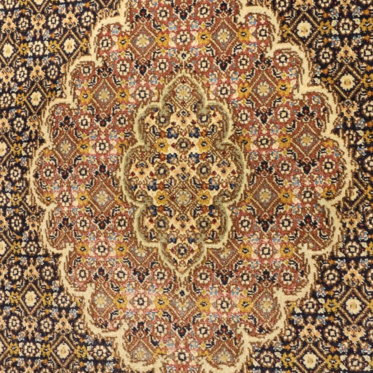 Alfombra Persa - Tabriz - Real - 148 x 100 cm - azul oscuro